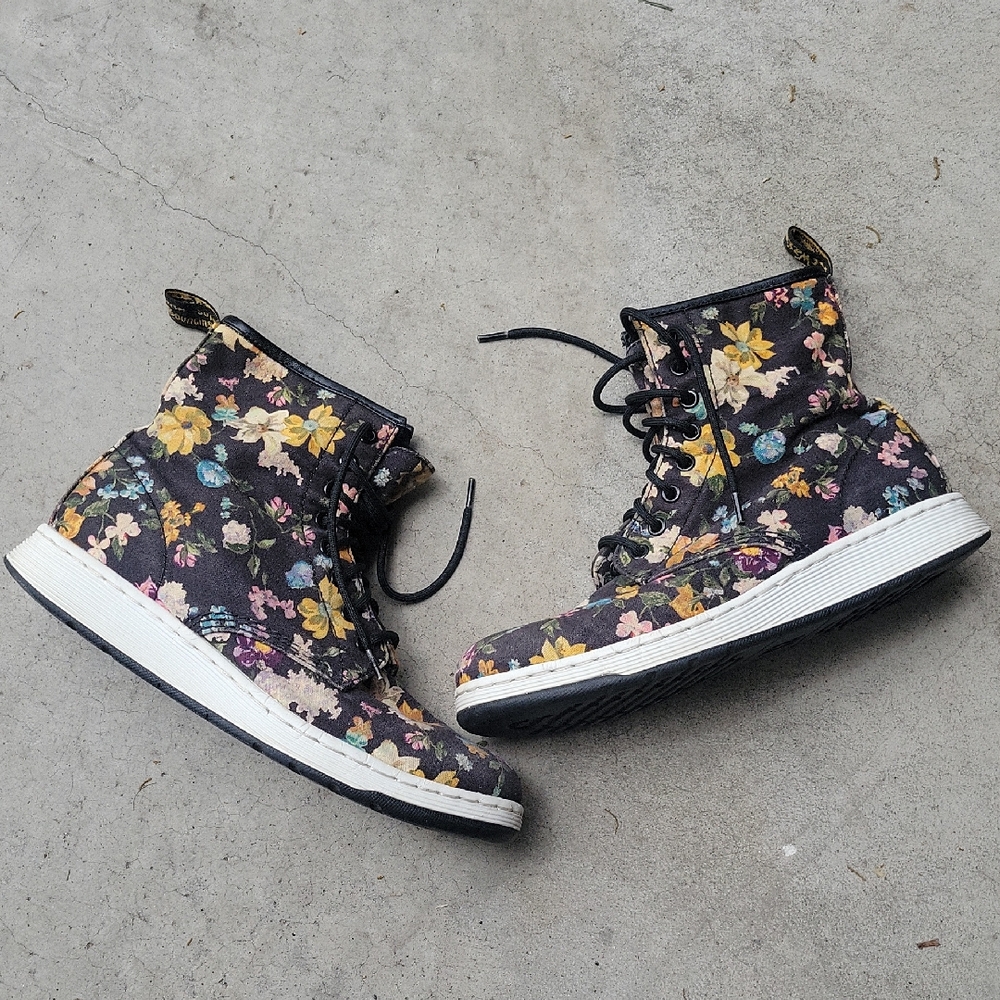 Doc Marten Floral Boots Size 8